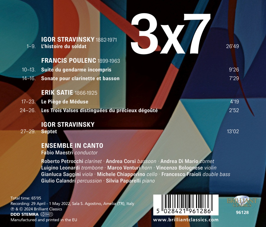 3x7, Stravinsky, Poulenc, Satie: Septets - slide-1