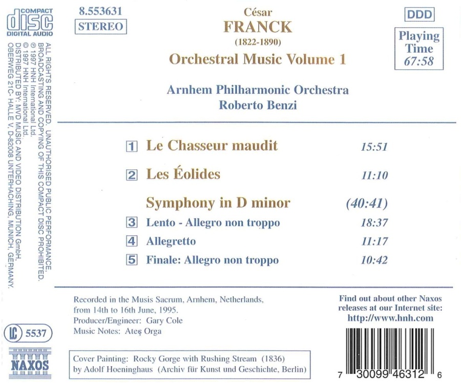 FRANCK: Orchestral Music Vol. 1 - slide-1