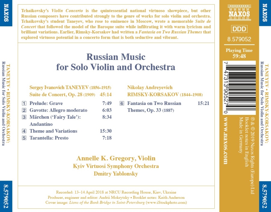 Russian Music for Violin and Orch. - slide-1