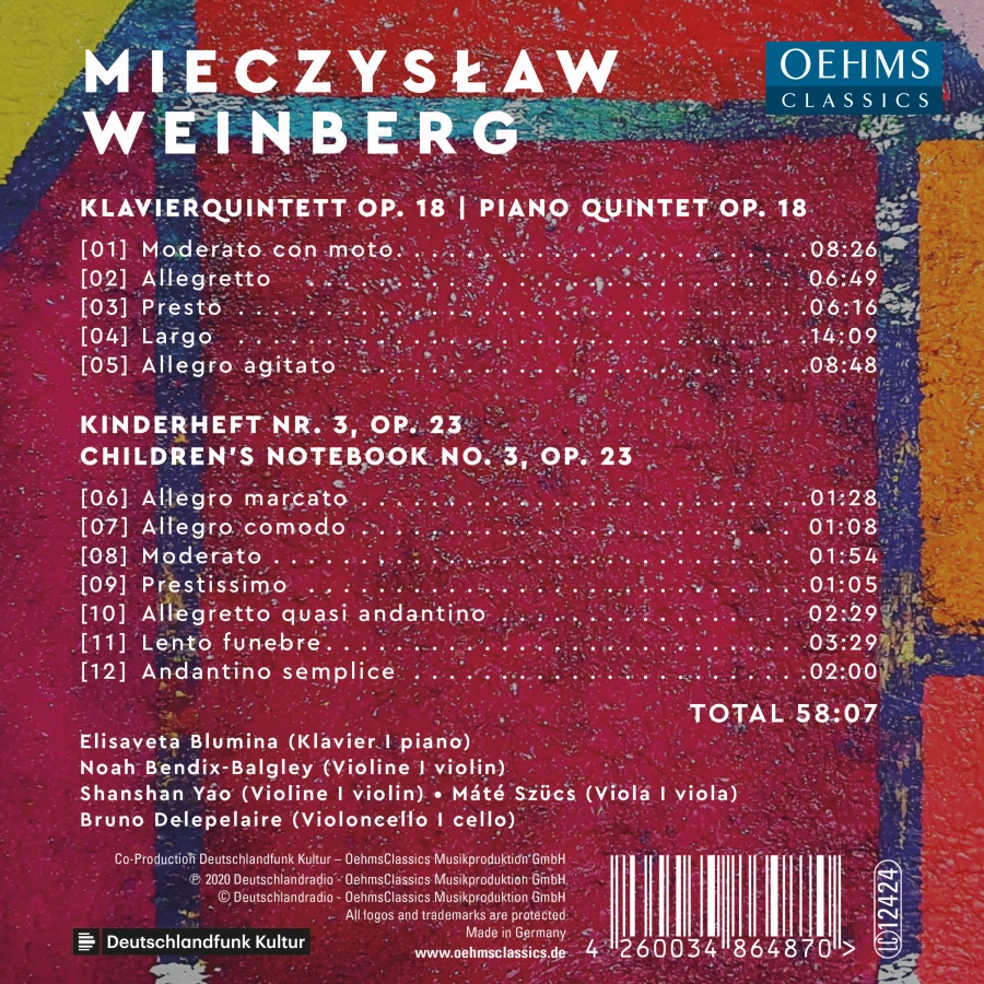 Weinberg: Piano Quintet Op. 18; Children’s Notebook - slide-1