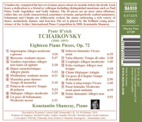 Tchaikovsky: 18 Piano Pieces Op. 72 - slide-1
