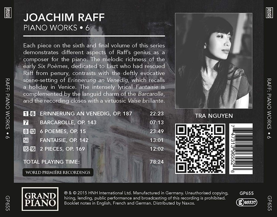 Raff: Piano Works 6 - Erinnerung an Venedig, Barcarolle, Fantaisie - slide-1