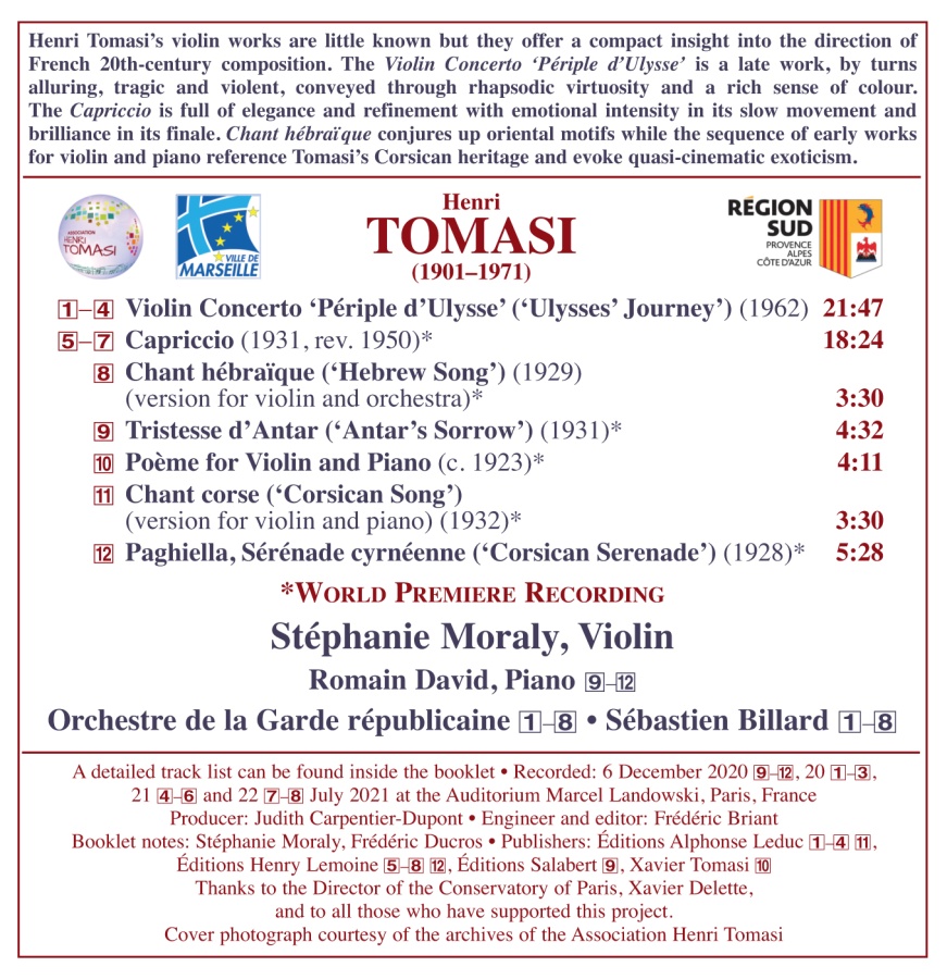 Tomasi: Complete Violin Works - slide-1