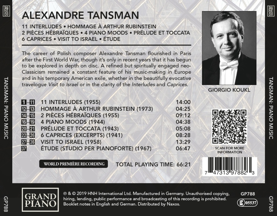 Tansman: Piano Music - slide-1