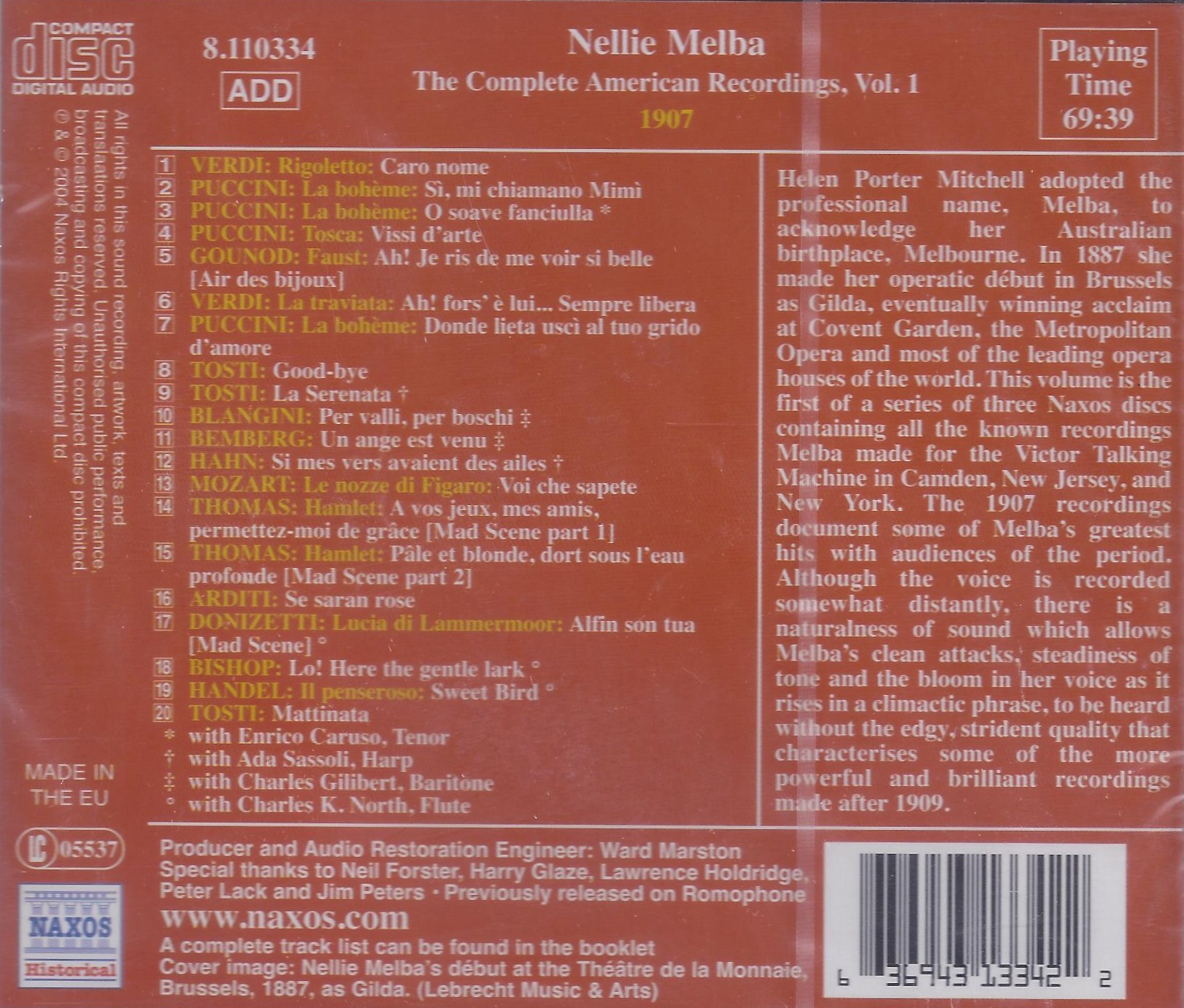 GREAT SINGERS - MELBA vol. 1 - slide-1