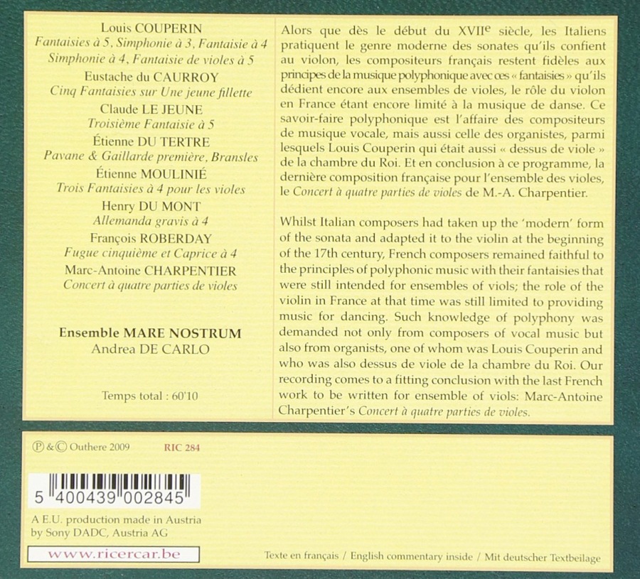 Charpentier & Couperin - Le Concert des Violes - slide-1