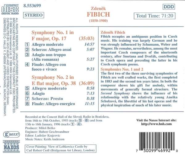 FIBICH: Symphonies nos. 1 & 2 - slide-1