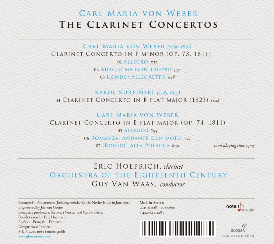Weber: The Clarinet Concertos; Kurpiński: Clarinet Concerto - slide-1