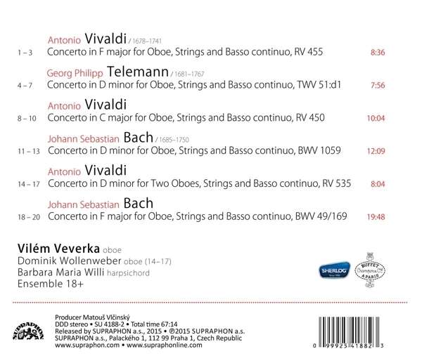 Vivaldi, Bach, Telemann: Oboe Concertos - slide-1