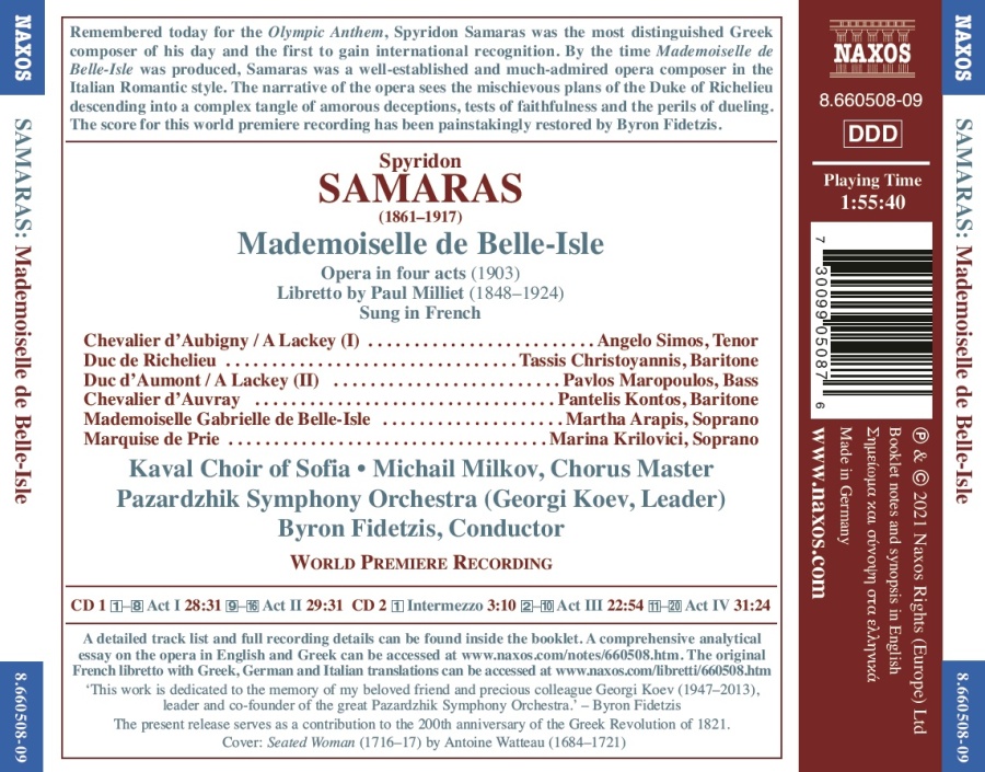 Samaras: Mademoiselle de Belle-Isle - slide-1