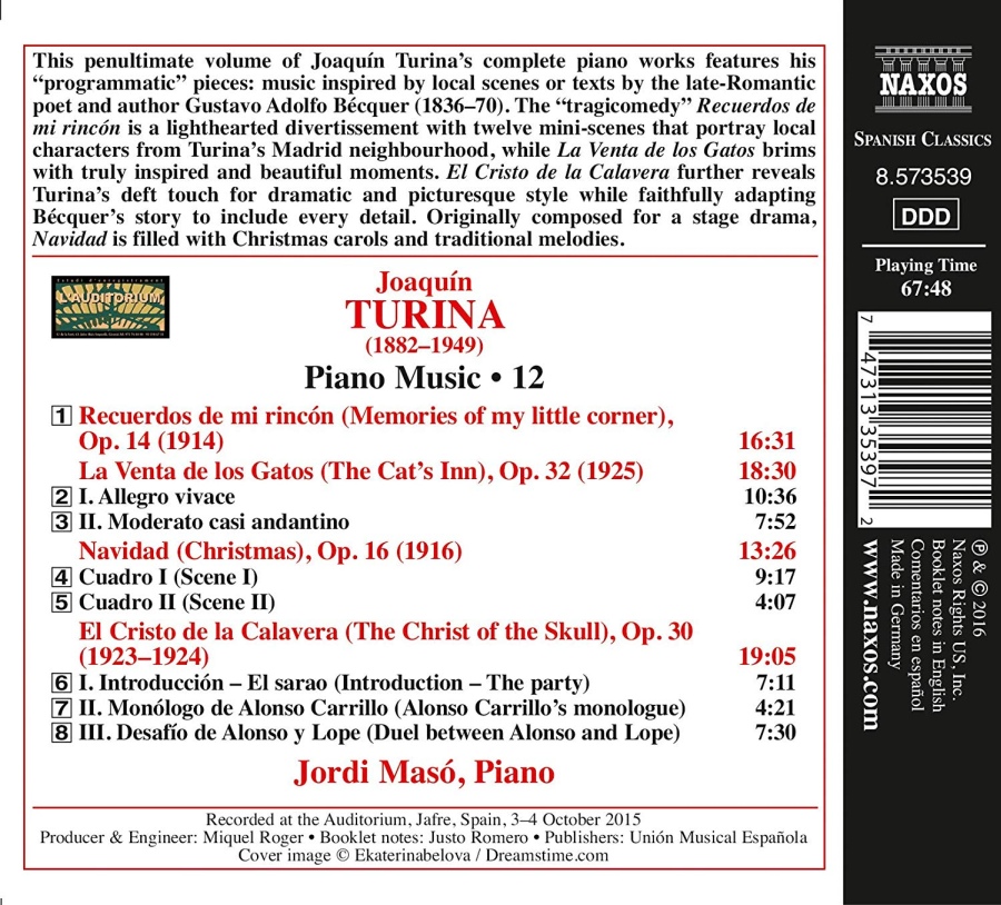 Turina: Piano Music Vol. 12 - Recuerdos de mi rincón - slide-1