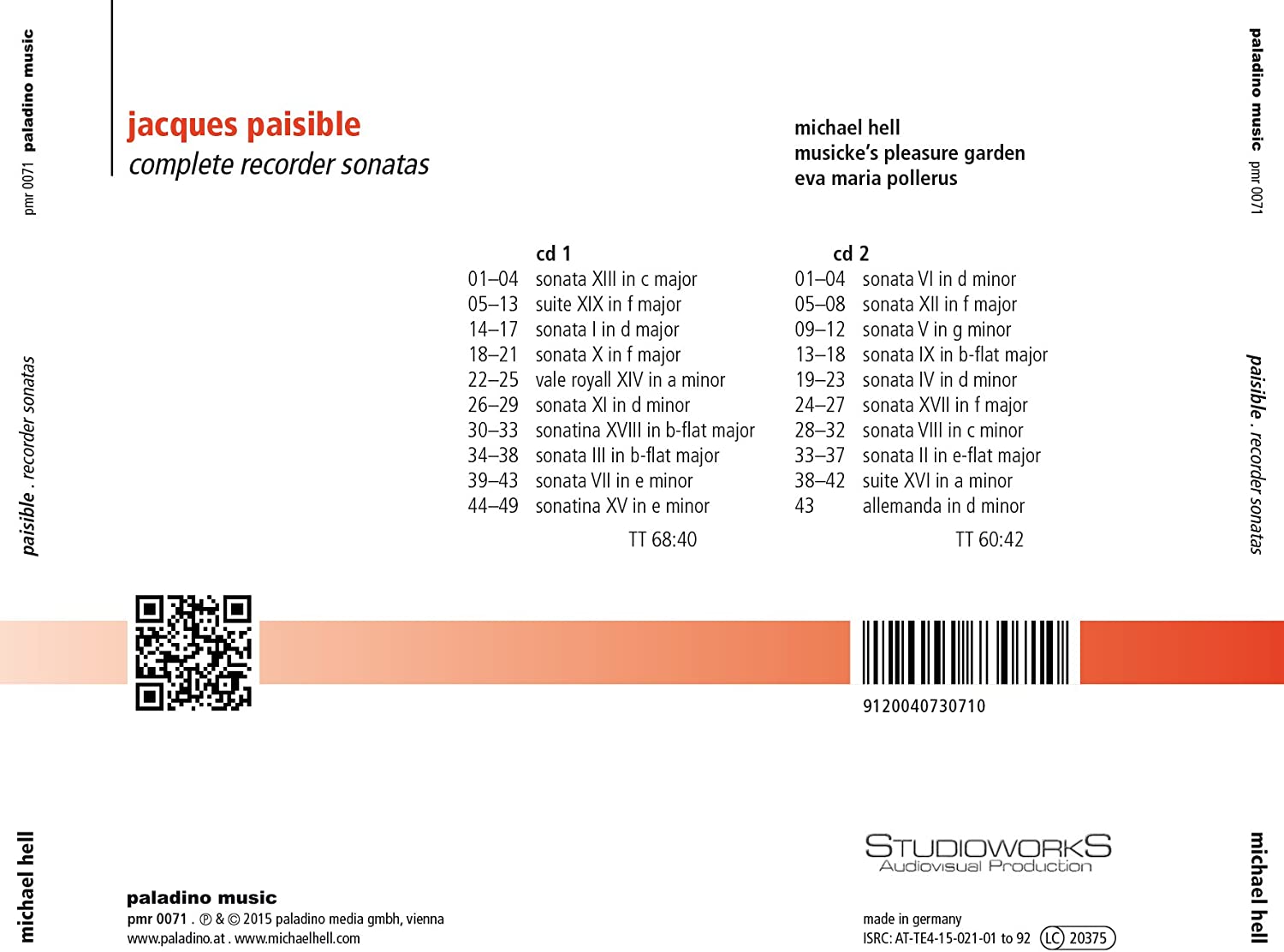 Paisible: Complete Recorder Sonatas - slide-1