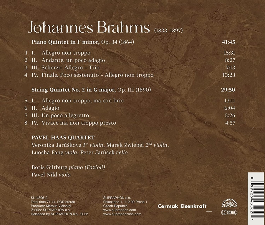 Brahms: Piano Quintet; String Quintet No. 2 - slide-1