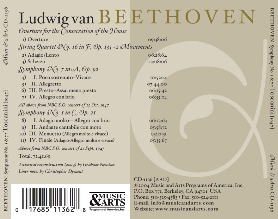 Beethoven: Symphonies Nos. 1 & 7 - slide-1