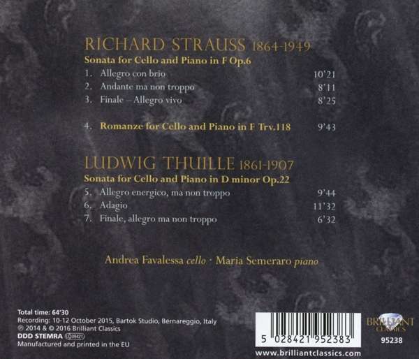R. Strauss / Thuille: Cello Sonatas - slide-1