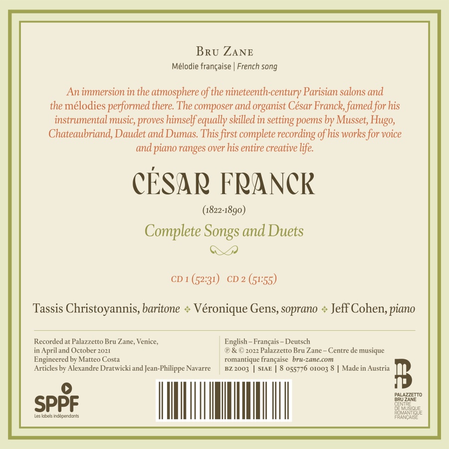Franck: Complete Songs and Duets - slide-1