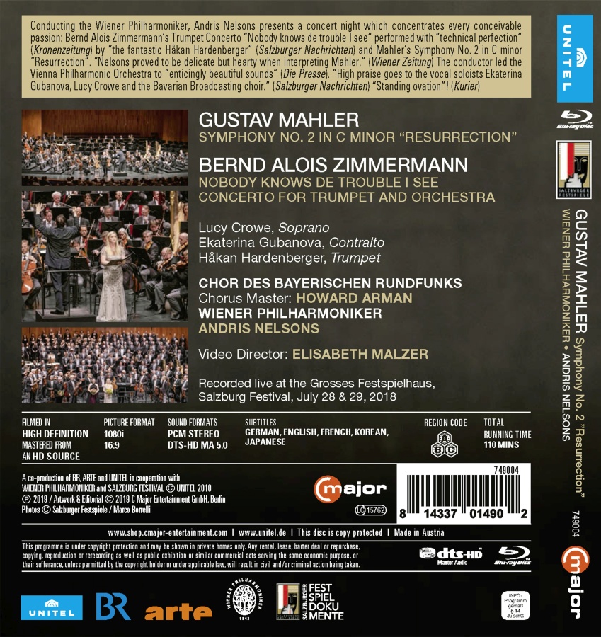 Mahler: Symphony No. 2; Zimmermann: Nobody knows de trouble I see - slide-1