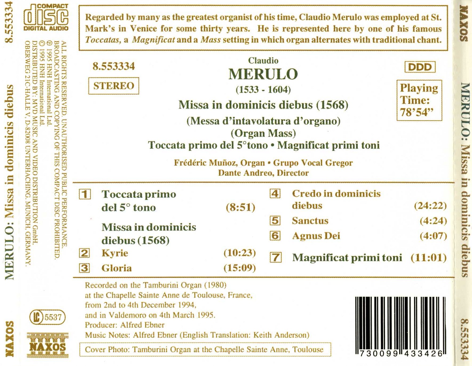 MERULO: Missa in Dominicis - slide-1