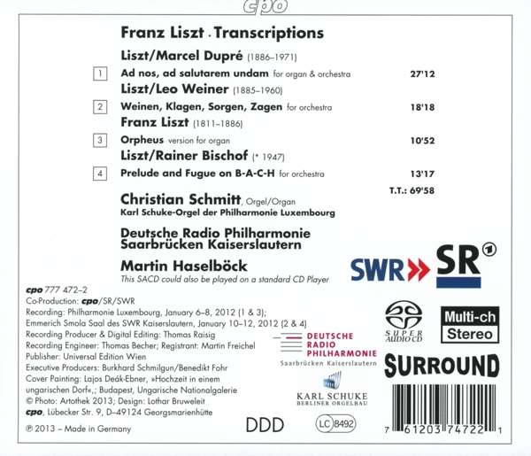 Liszt: Organ Arrangements - slide-1