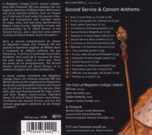 Byrd: The Second Service, Consort Anthems - slide-1