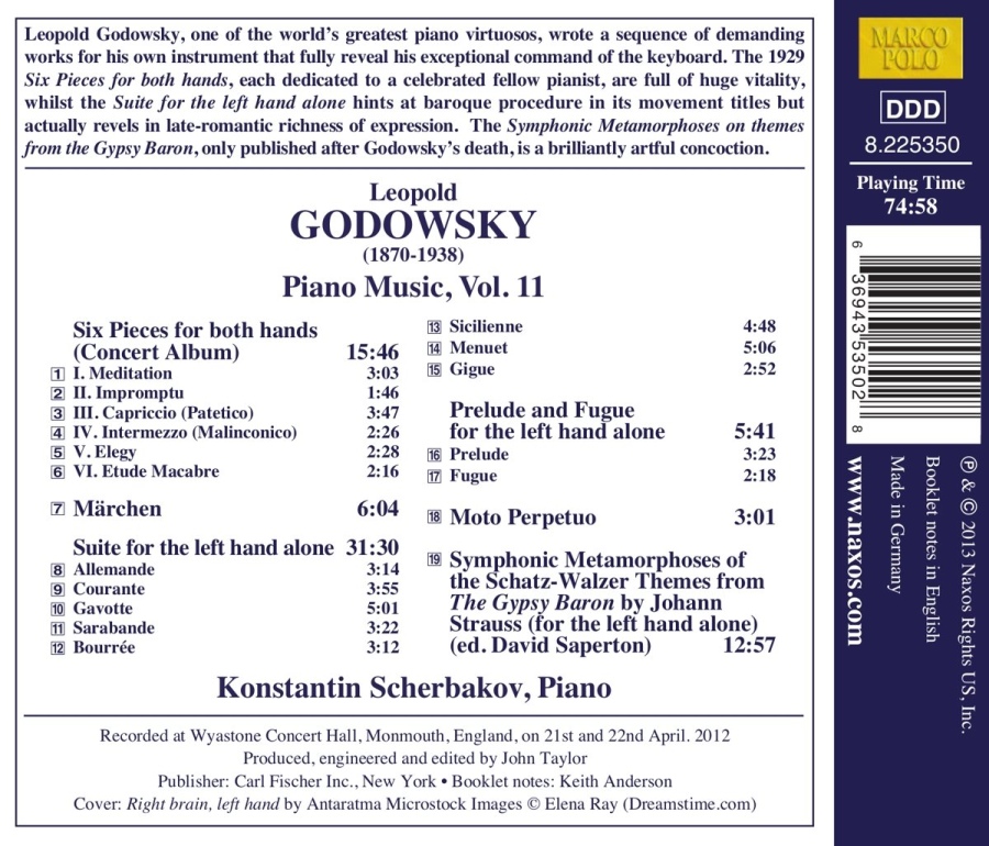 Godowsky: Piano Music Vol. 11 - Gypsy Baron Symphonic Metamorphoses - slide-1