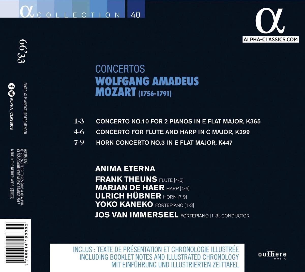 Mozart:  Concerto For 2 Pianos; Concerto For Flute And Harp; Horn Concerto K447 - slide-1