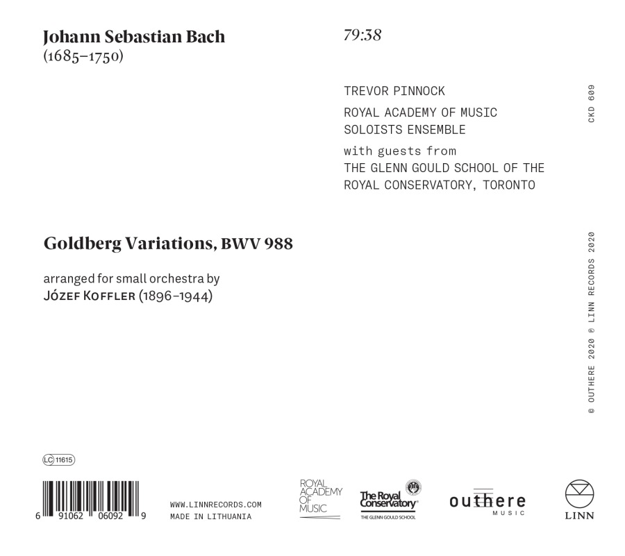 Bach: Goldberg Variations (arranged for small orchestra by Józef Koffler) - slide-1