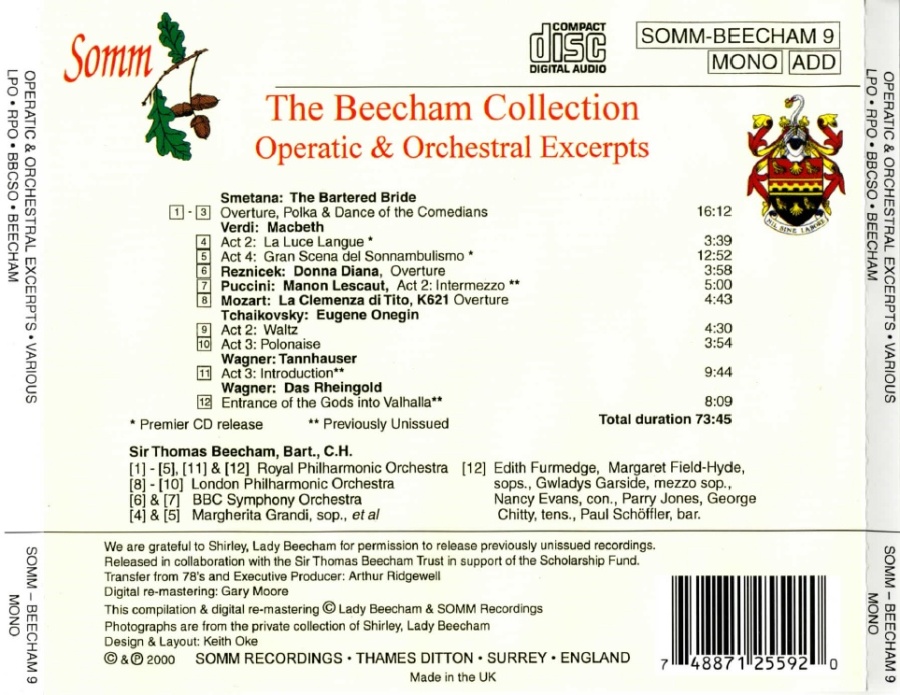 The Beecham Collection: Operatic & Orchestral Excerpts - slide-1