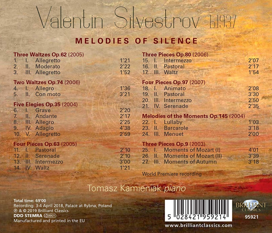 Silvestrov: Melodies of Silence - slide-1