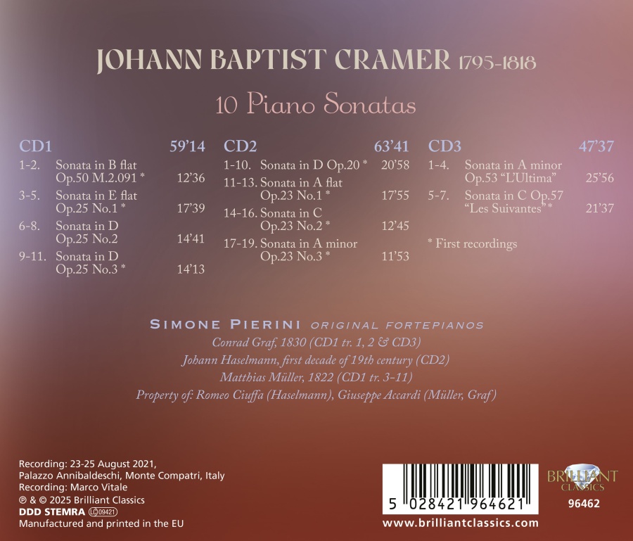 Cramer: 10 Piano Sonatas - slide-1