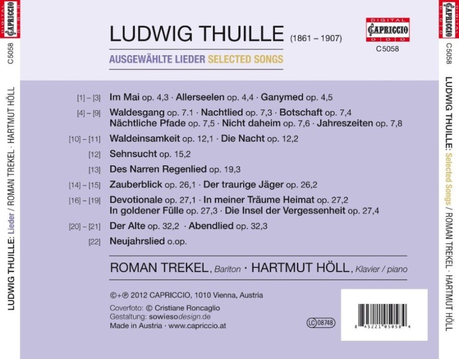 Thuille: Selected Songs - slide-1