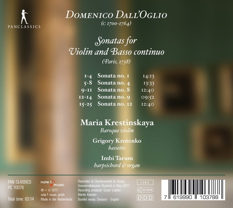 Oglio: Violin Sonatas - slide-1