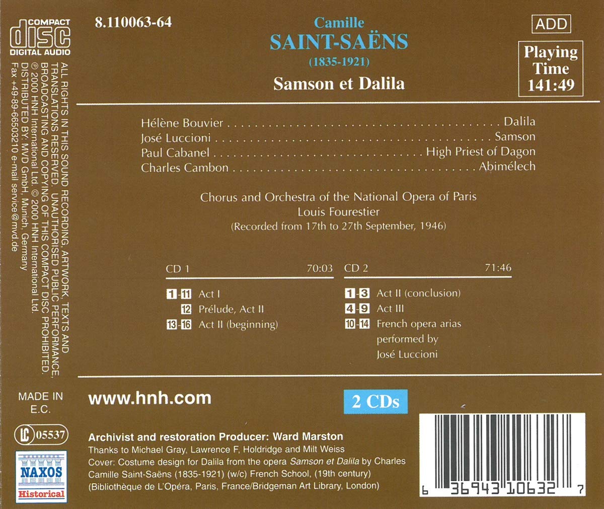 SAINT-SAENS: Samson et Dalila - slide-1