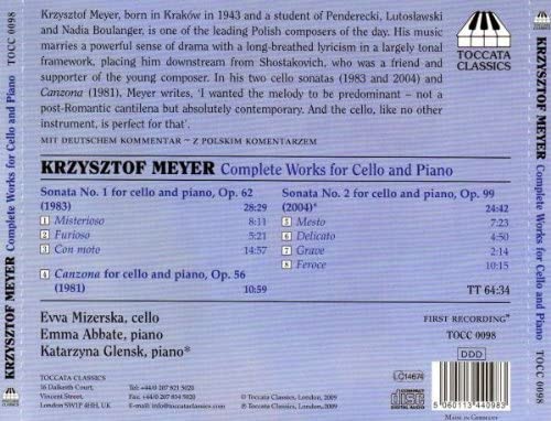 Meyer: Complete Works for Cello & Piano - slide-1