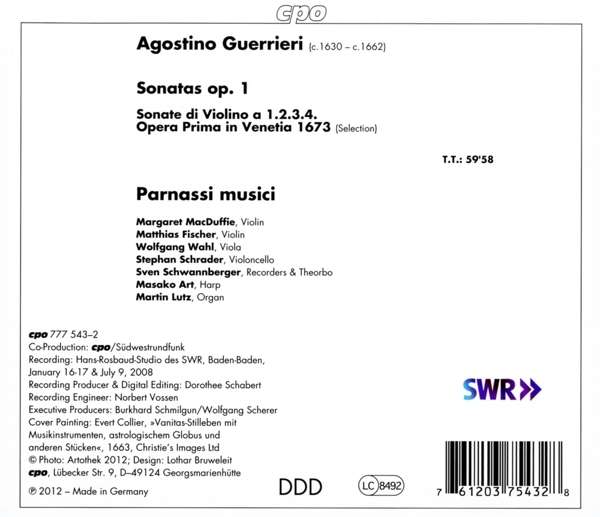 Guerrieri: Sonate di Violino Op. 1 - slide-1