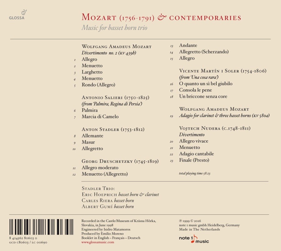 Mozart & contemporaries - Music for basset horn trio - slide-1