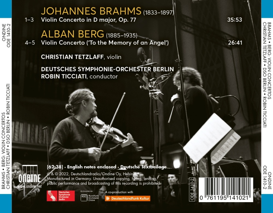 Brahms & Berg: Violin Concertos - slide-1