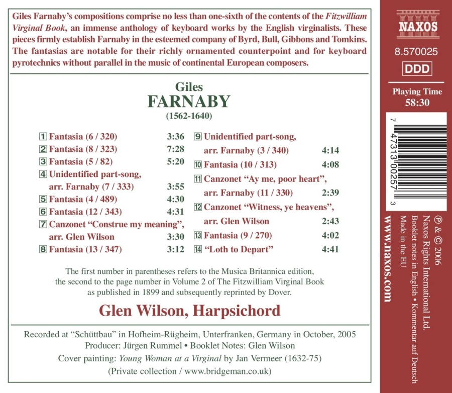 FARNABY: Harpsichord Fantasias (Complete) - slide-1