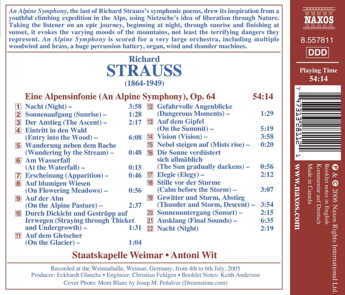STRAUSS R.: An Alpine symphony - slide-1