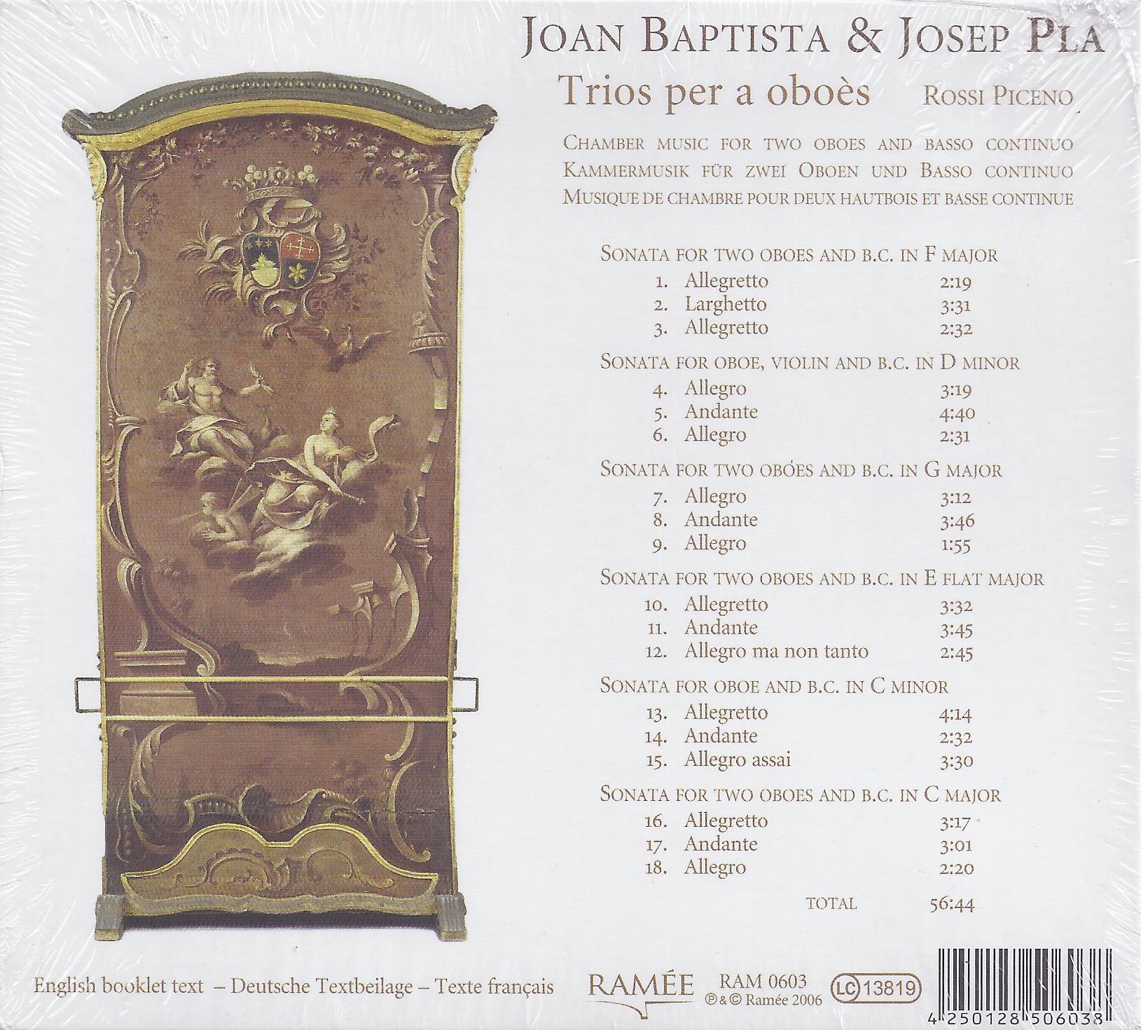 Joan Baptista/Josep Pla: Trios per a oboès - slide-1