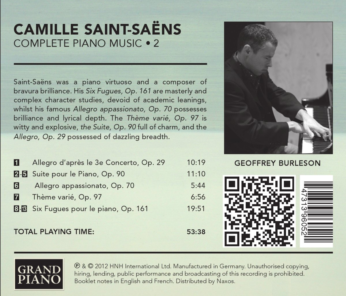 Saint-Saens: Complete Piano Works Vol. 2 - slide-1