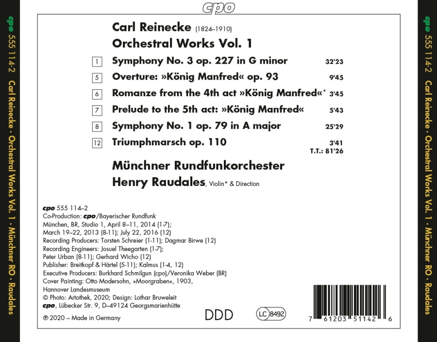 Reinecke: Symphonies Nos. 1 & 3; König Manfred - slide-1