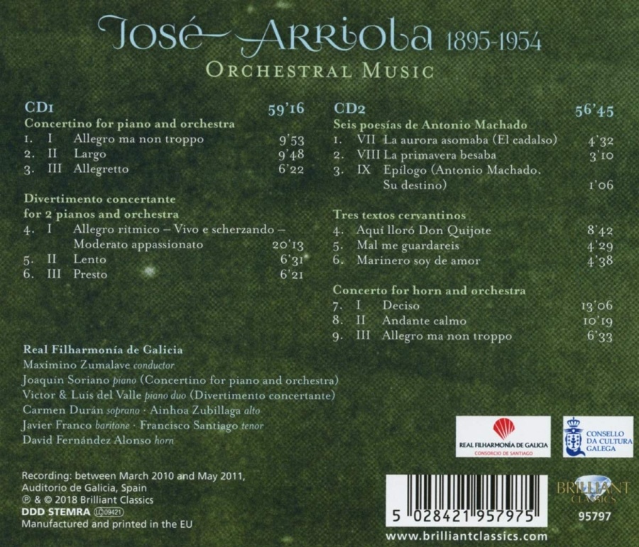 Arriola: Orchestral Music - slide-1