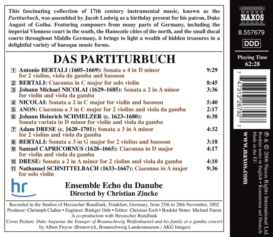 DAS PARTITURBUCH - Instrumental Music at the Courts of 17th Century Germany - slide-1