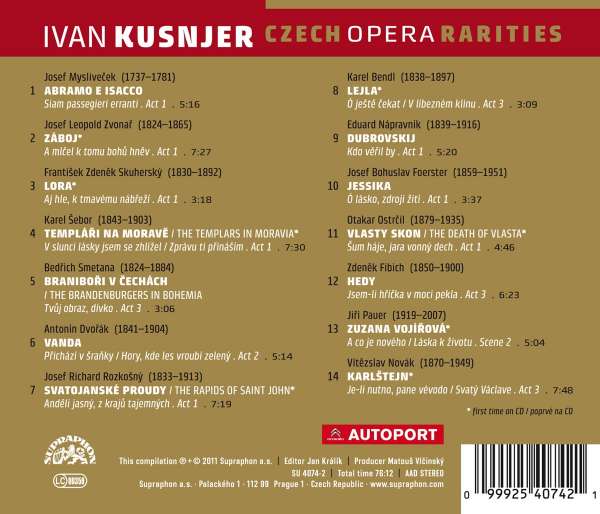 Czech Opera Rarities  Ivan Kusnjer - slide-1