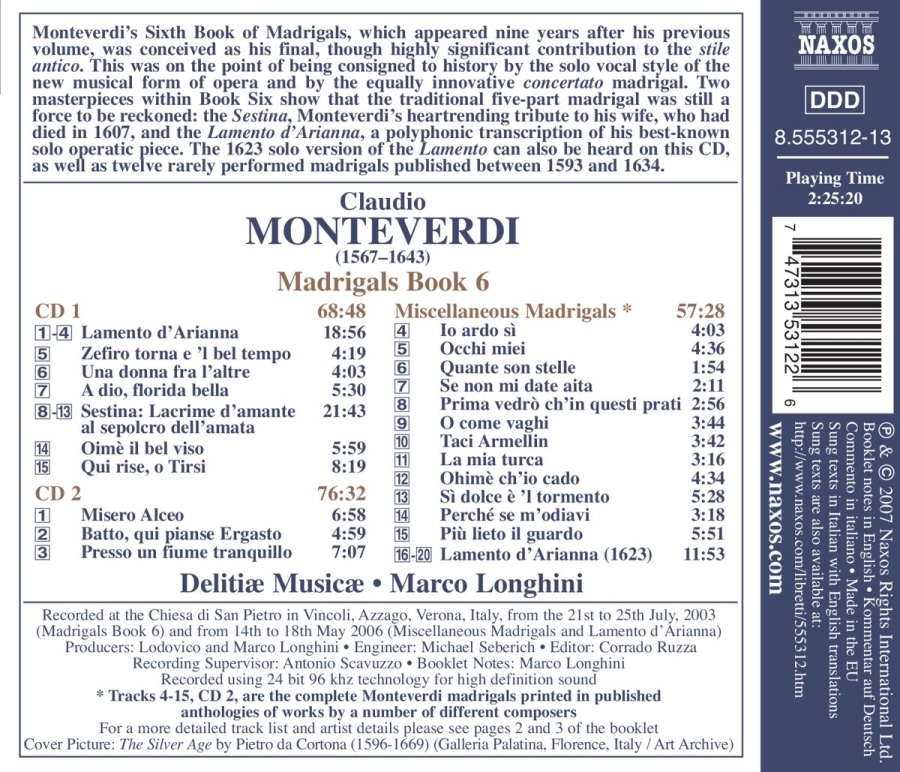 Monteverdi Claudio - Madrigals Book 6 - slide-1