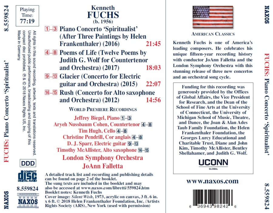 Fuchs: Piano Concerto; Poems of Life; Glacier; Rush - slide-1