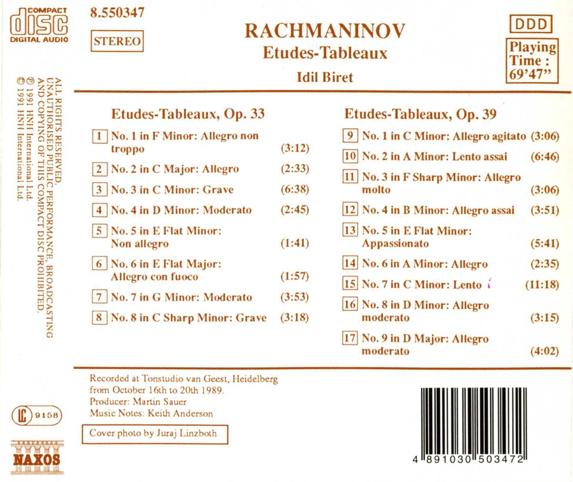 RACHMANINOV: Etudes Tableaux - slide-1