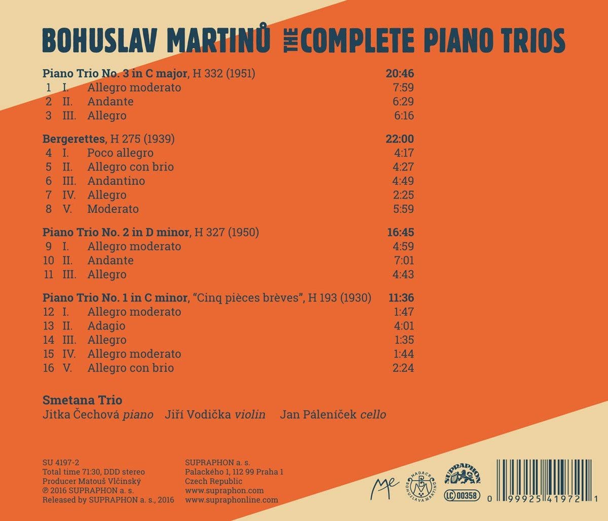 Martinu: The Complete Piano Trios - slide-1