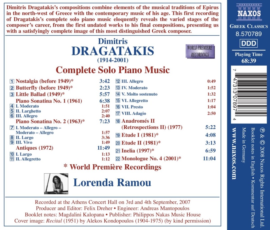 DRAGATAKIS: Piano Works (Complete) - slide-1